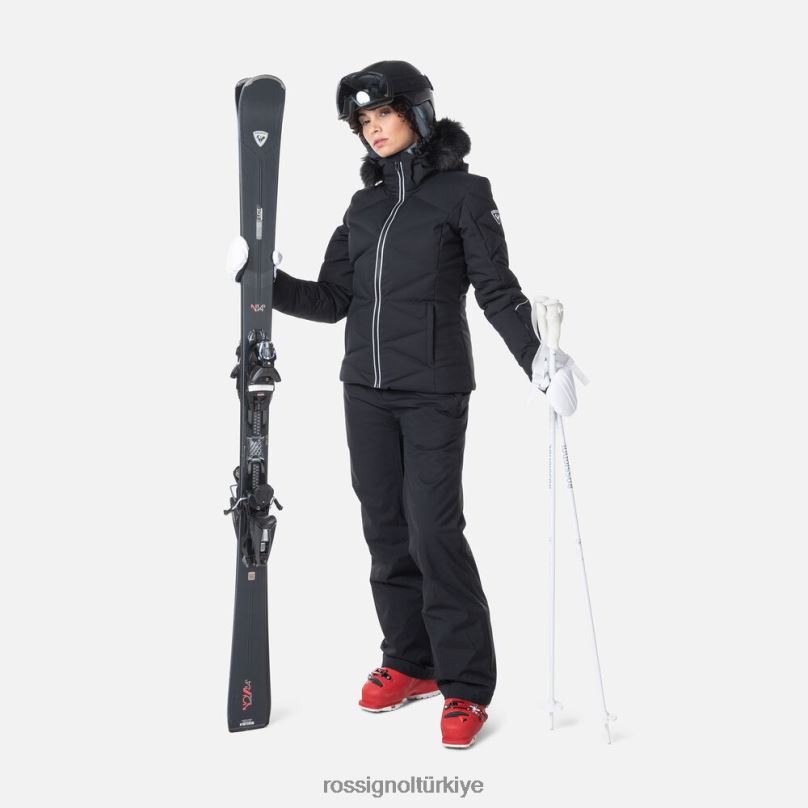 Rossignol staci kayak ceketi siyah kadınlar üstler F0TFH759