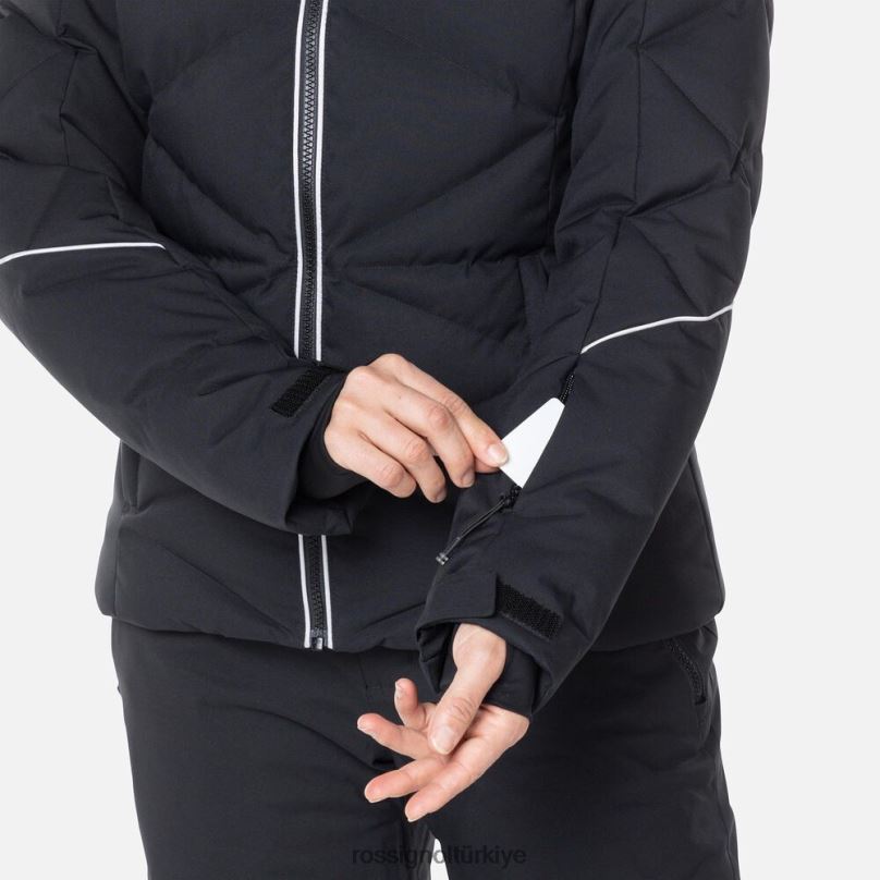 Rossignol staci kayak ceketi siyah kadınlar üstler F0TFH759