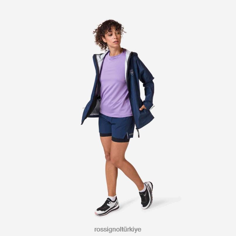 Rossignol aktif yağmurluk koyu lacivert kadınlar üstler F0TFH871