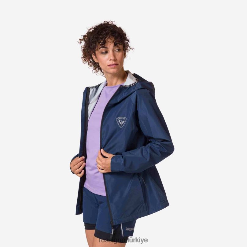Rossignol aktif yağmurluk koyu lacivert kadınlar üstler F0TFH871
