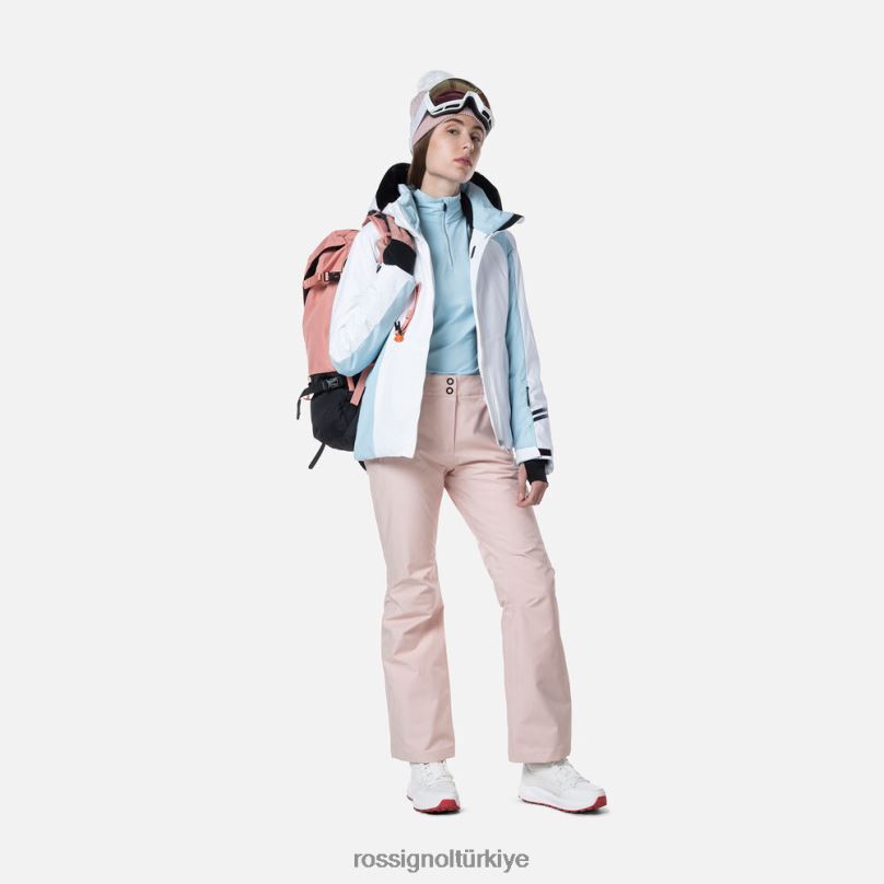 Rossignol kayak pantolonu pudra pembesi kadınlar dipler F0TFH824