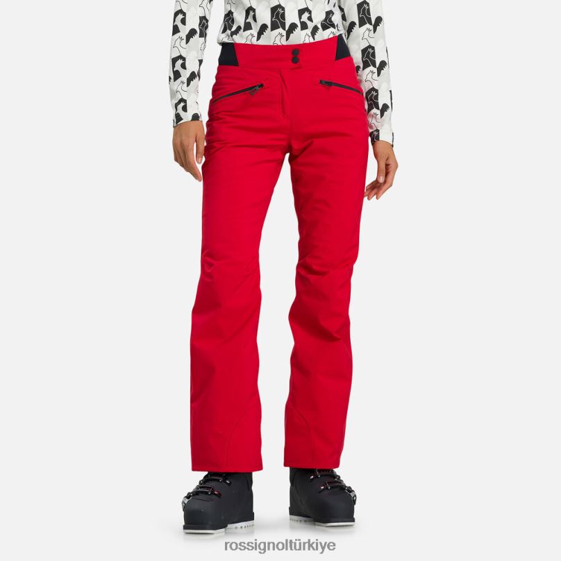 Rossignol klasik kayak pantolonu kırmızı kadınlar dipler F0TFH775