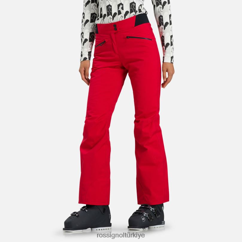 Rossignol klasik kayak pantolonu kırmızı kadınlar dipler F0TFH775