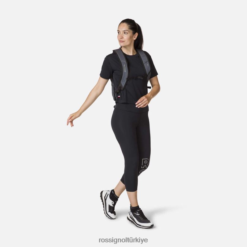 Rossignol 3/4 streç koşu taytı siyah kadınlar dipler F0TFH838
