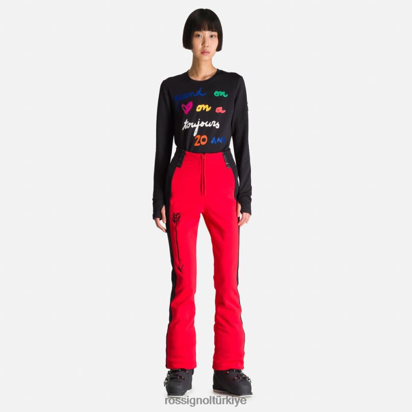 Rossignol jcc brady yumuşak pantolon kırmızı kadınlar dipler F0TFH1124