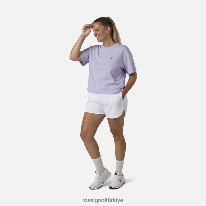 Rossignol pamuklu rahat şort beyaz kadınlar dipler F0TFH844