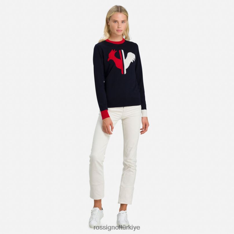 Rossignol alya yuvarlak yakalı kazak koyu lacivert kadınlar üstler F0TFH977