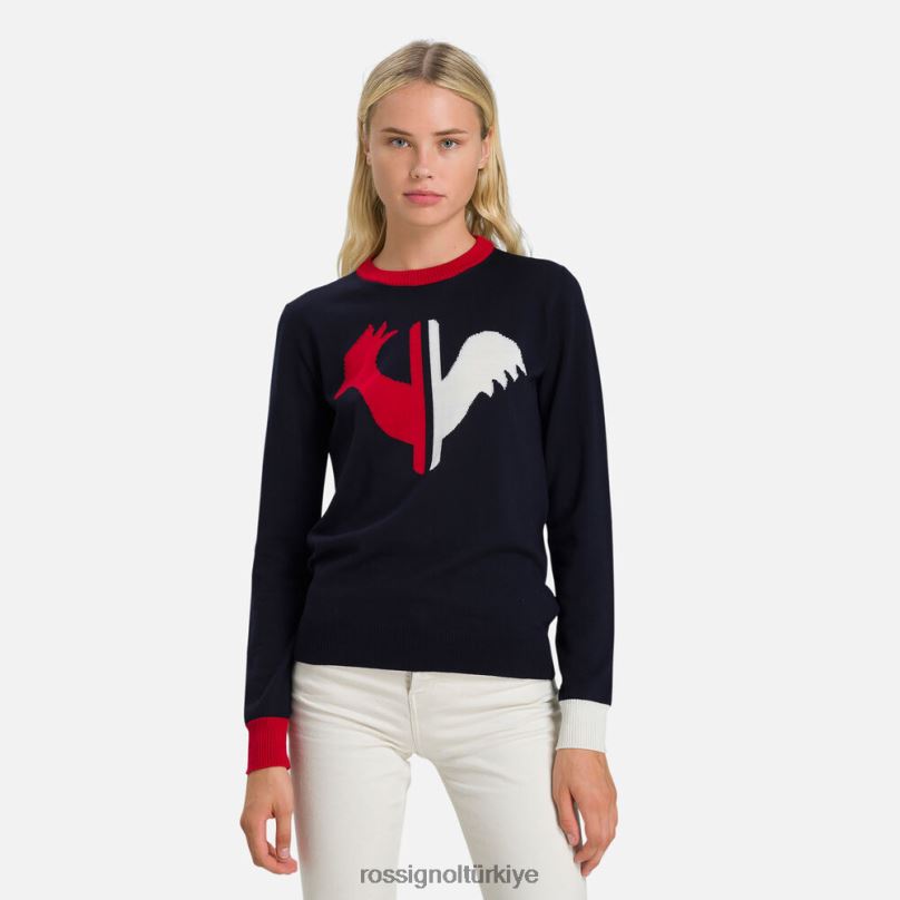 Rossignol alya yuvarlak yakalı kazak koyu lacivert kadınlar üstler F0TFH977