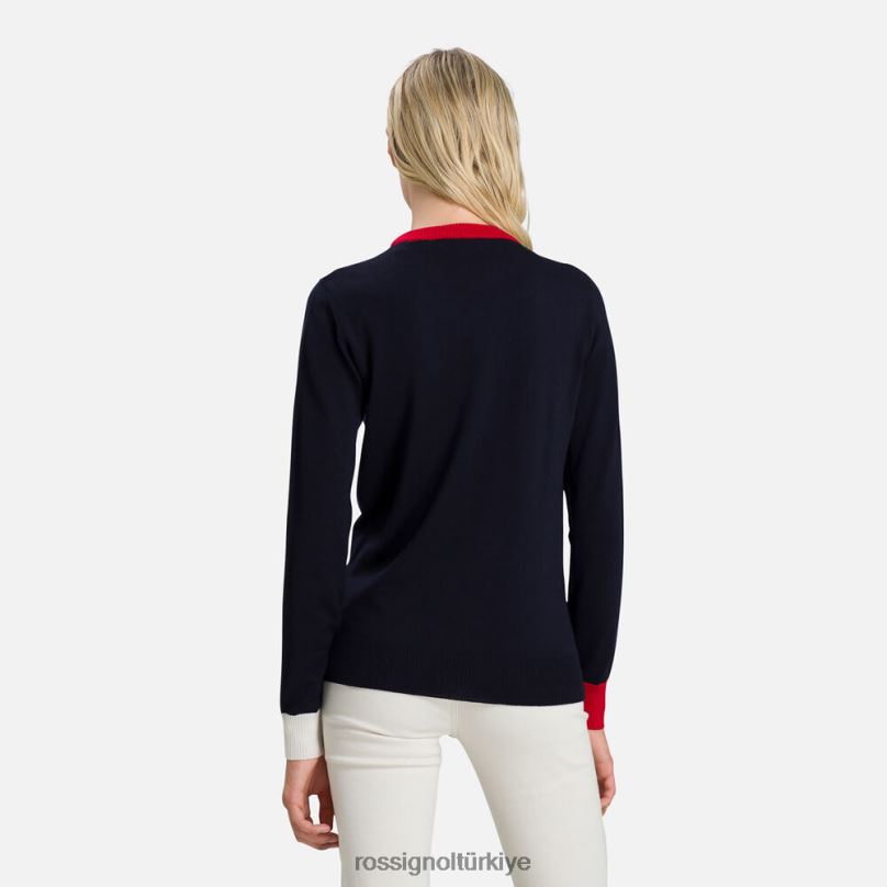 Rossignol alya yuvarlak yakalı kazak koyu lacivert kadınlar üstler F0TFH977