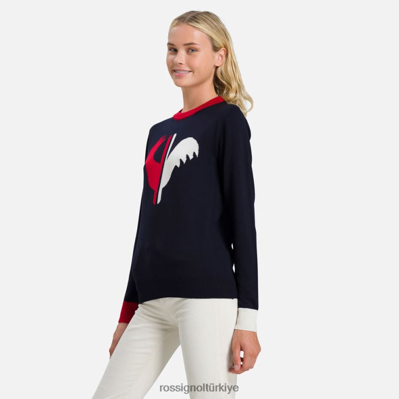 Rossignol alya yuvarlak yakalı kazak koyu lacivert kadınlar üstler F0TFH977