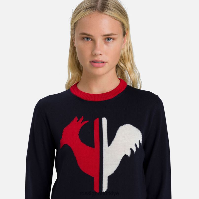 Rossignol alya yuvarlak yakalı kazak koyu lacivert kadınlar üstler F0TFH977