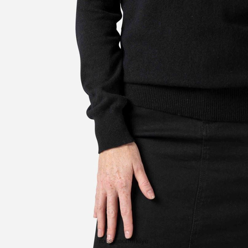 Rossignol imzalı örgü kazak siyah kadınlar üstler F0TFH902