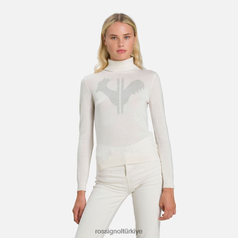 Rossignol klasik yuvarlak yakalı kazak beyaz kadınlar üstler F0TFH864