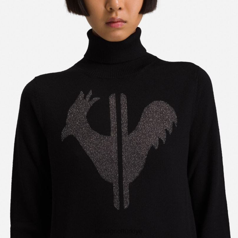 Rossignol klasik yuvarlak yakalı kazak siyah kadınlar üstler F0TFH849