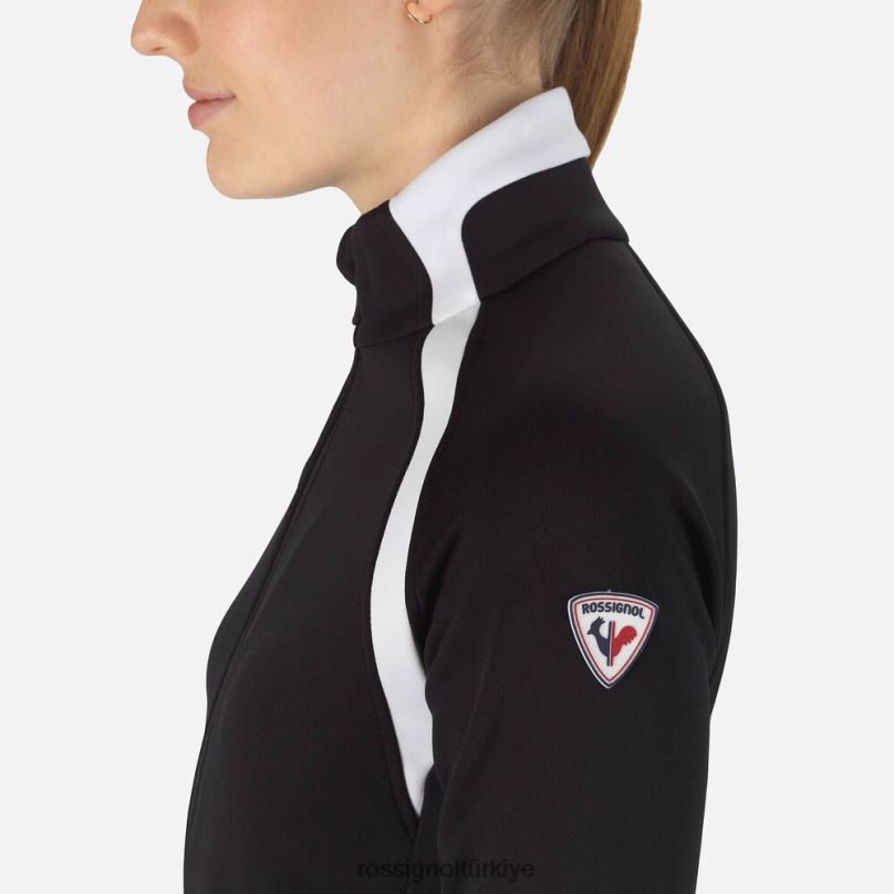 Rossignol tam fermuarlı hava polar siyah kadınlar üstler F0TFH709