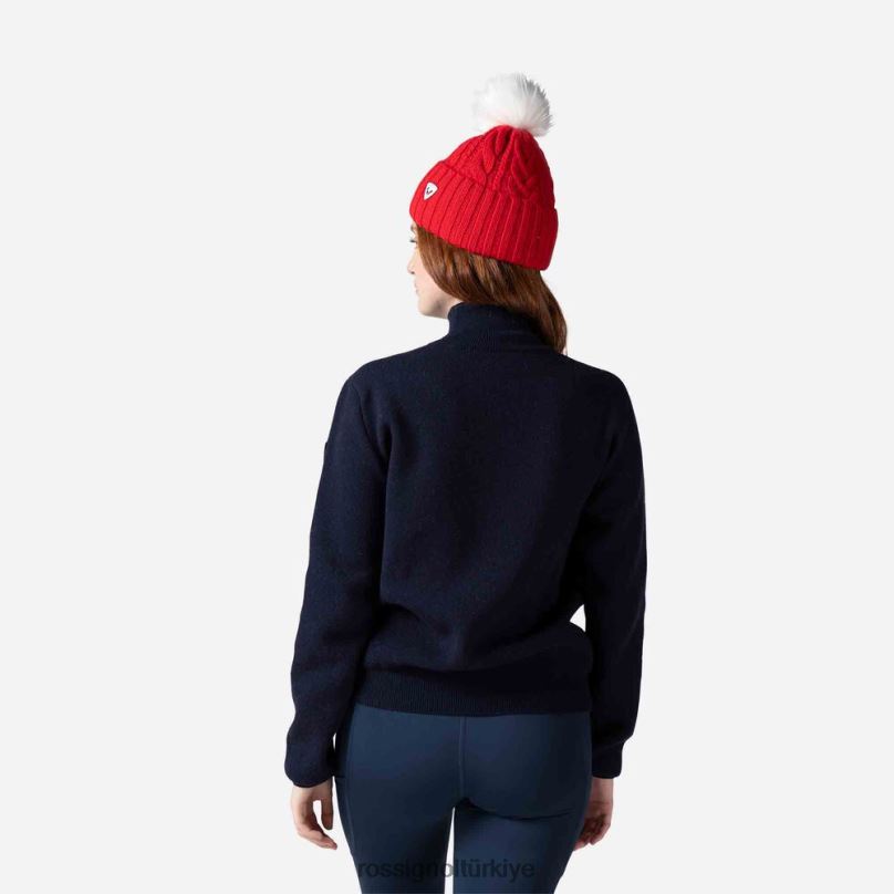 Rossignol victoire balıkçı yaka örgü kazak koyu lacivert kadınlar üstler F0TFH938