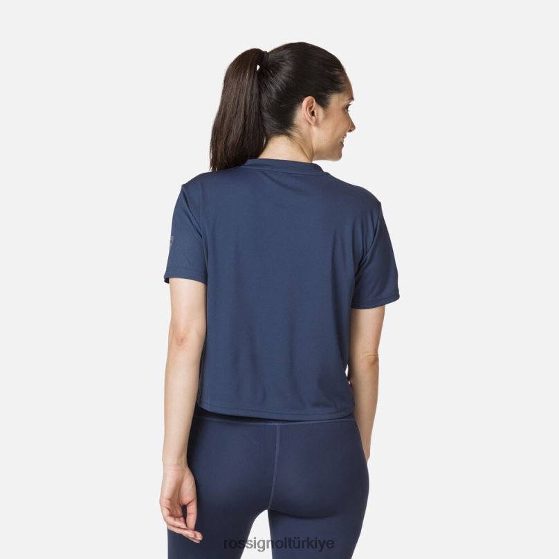 Rossignol aktif tişört koyu lacivert kadınlar üstler F0TFH906