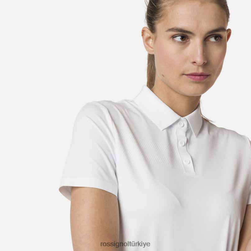 Rossignol hafif, nefes alabilen polo tişört beyaz kadınlar üstler F0TFH706