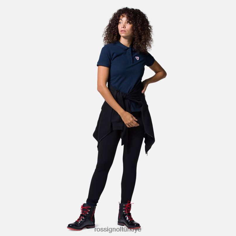 Rossignol logo polosu koyu lacivert kadınlar üstler F0TFH909