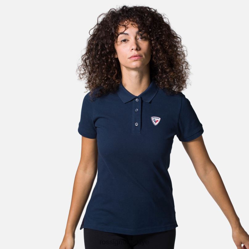 Rossignol logo polosu koyu lacivert kadınlar üstler F0TFH909