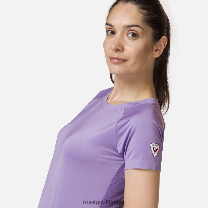 Rossignol teknik tişört Fransız leylak kadınlar üstler F0TFH847