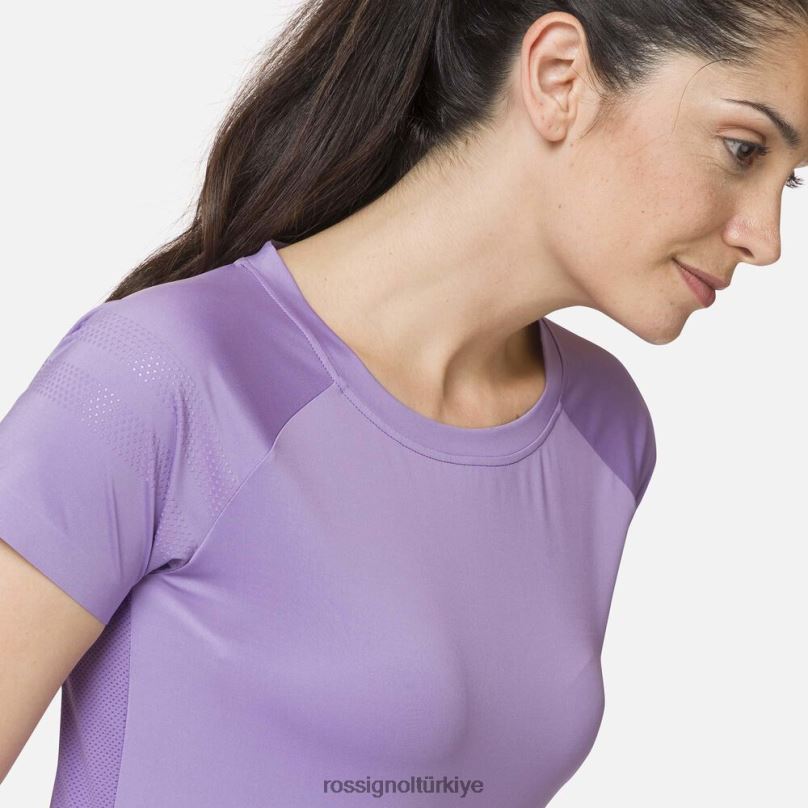 Rossignol teknik tişört Fransız leylak kadınlar üstler F0TFH847