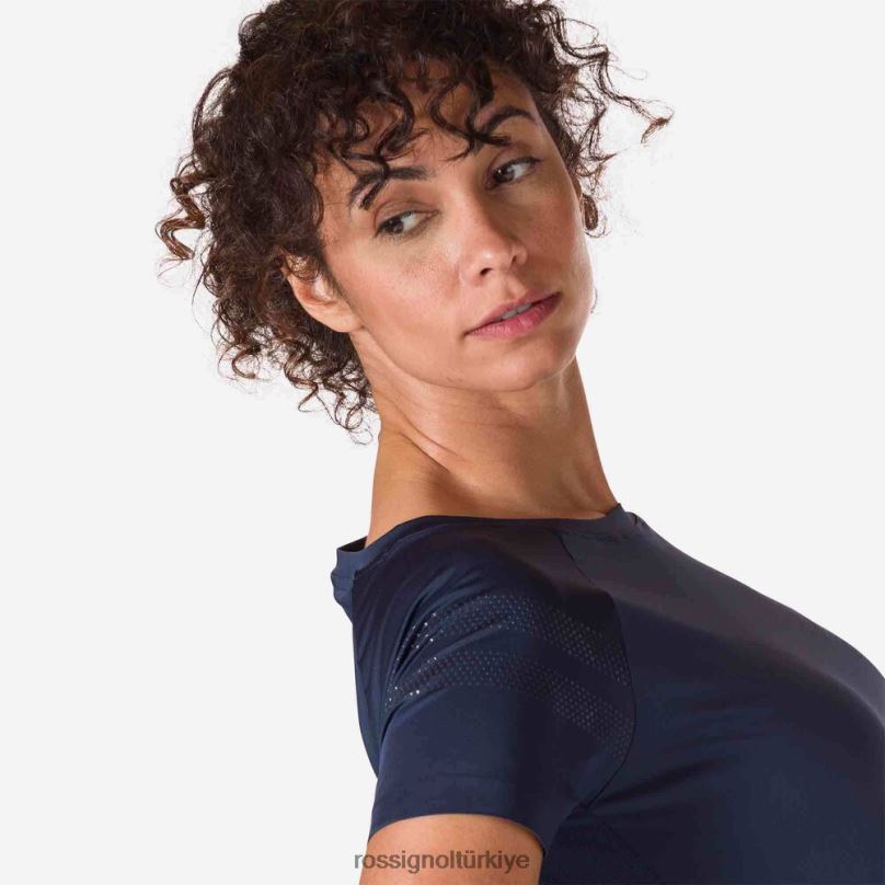 Rossignol teknik tişört koyu lacivert kadınlar üstler F0TFH697