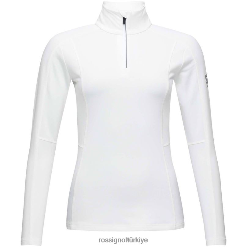 Rossignol klasik 1/2 zip katmanı beyaz kadınlar üstler F0TFH982
