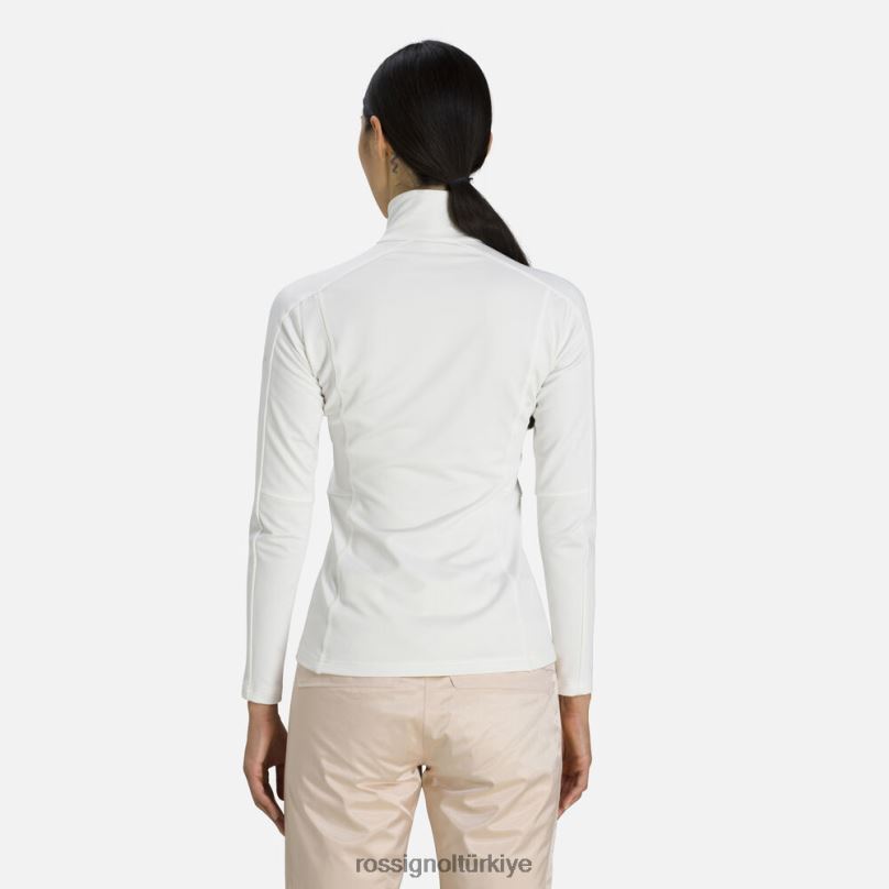 Rossignol klasik 1/2 zip katmanı beyaz kadınlar üstler F0TFH982