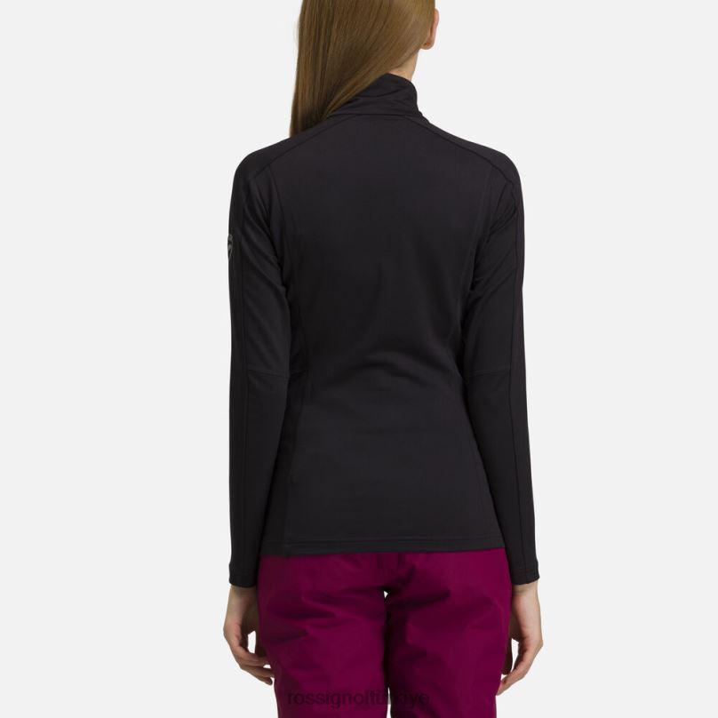 Rossignol klasik 1/2 zip katmanı siyah kadınlar üstler F0TFH724