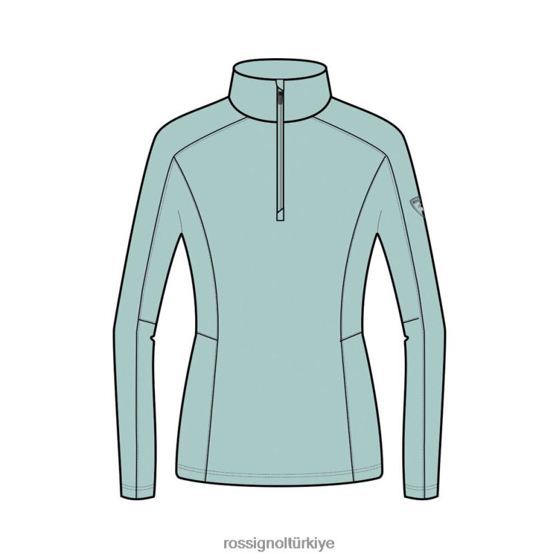 Rossignol klasik 1/2 zip katmanı su kadınlar üstler F0TFH1125