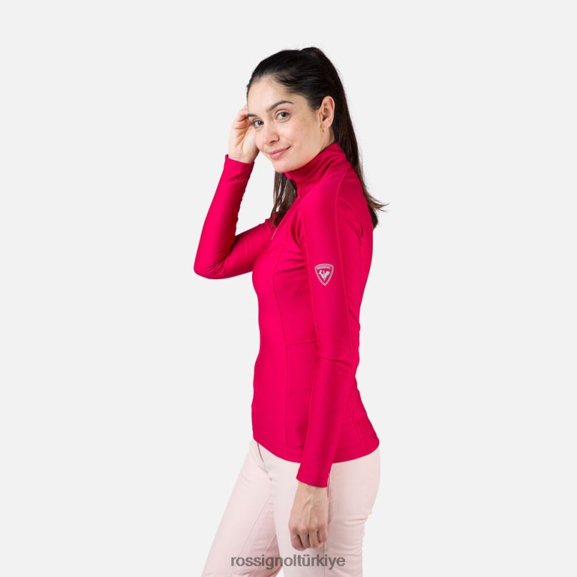 Rossignol klasik yarım fermuarlı içlik üst Kiraz kadınlar üstler F0TFH985