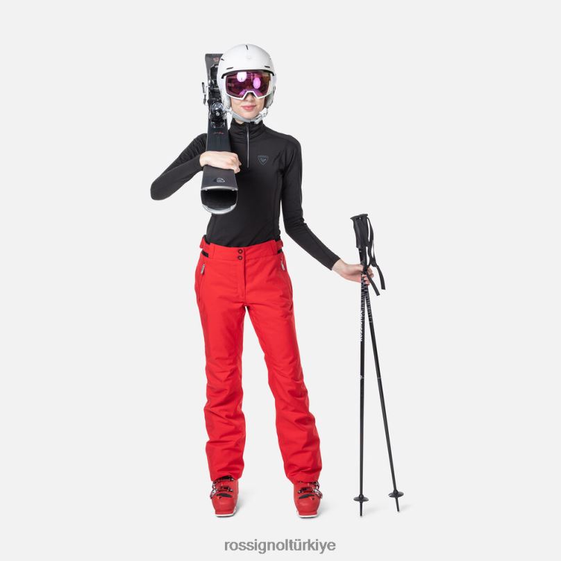 Rossignol klasik yarım fermuarlı içlik üst siyah kadınlar üstler F0TFH820