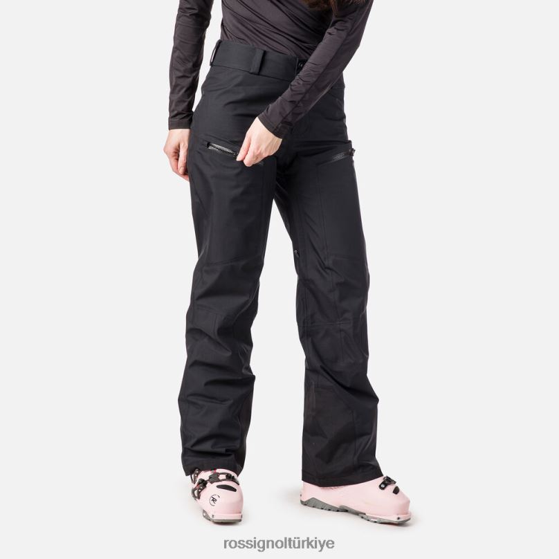 Rossignol skpr üç katmanlı pantolon siyah kadınlar üstler F0TFH887