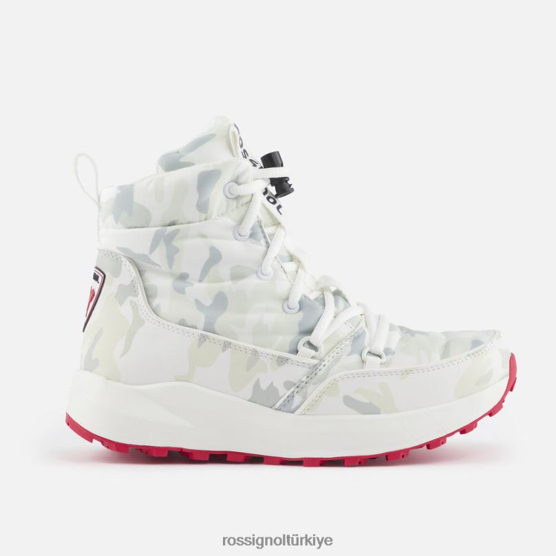 Rossignol podyum apres kayak botları kamuflaj beyazı üniseks ayakkabı F0TFH496