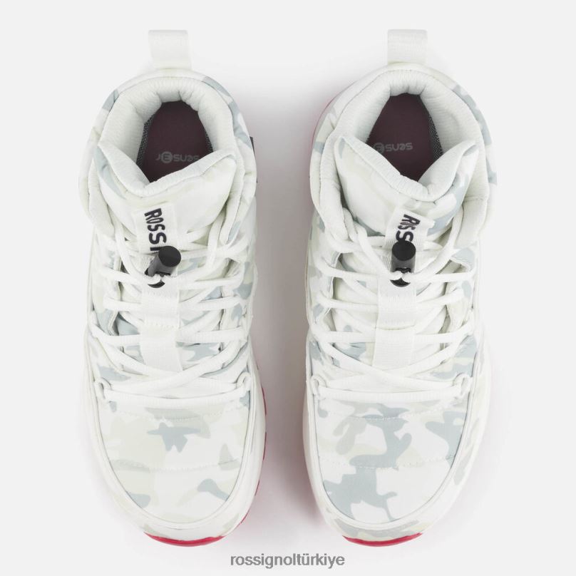 Rossignol podyum apres kayak botları kamuflaj beyazı üniseks ayakkabı F0TFH496